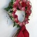 My Valentine Heart Wreath with Dried Minature Roses