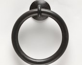 Ex-Large Thick Ring Pull 0105-11 -  Wrought Iron Cabinet Hardware