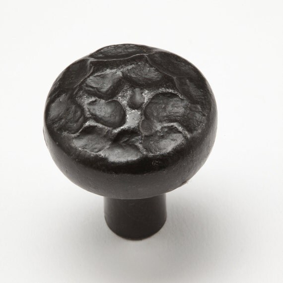 1 Hammered Knob 0412 Wrought Iron by NorthernCrescentIron