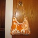 Orange and White Slouch Bag