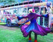 RESERVED FOR JOLENE -Super crazy applique butterfly crazyquilt bohemian Long Elf Coat made from recycled sweaters