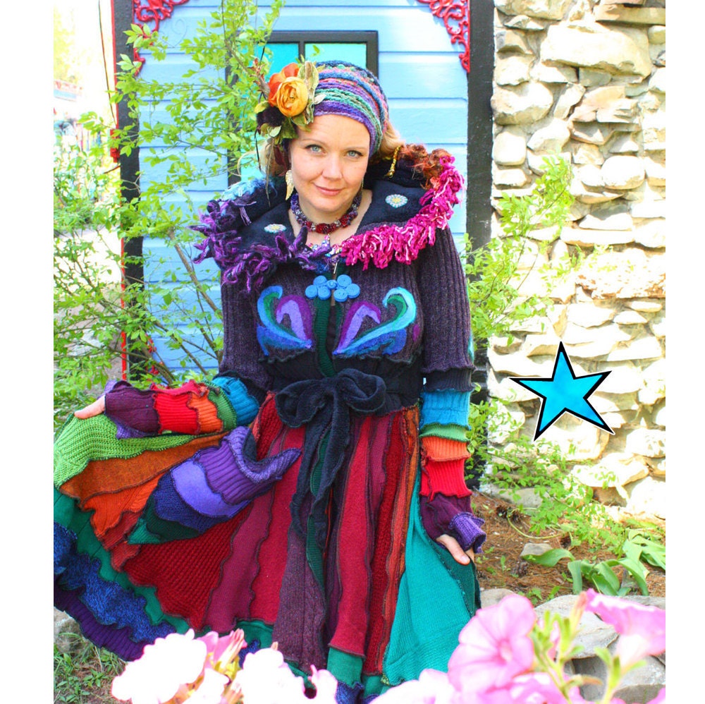 Katwise Elf Coat - Recycled Sweater Instructions