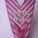 sALe...vaLeNtiNe piNk stRiPes heArt bRoOch cRaZy lOve