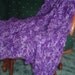 Hand Crocheted Decorative Afghan Throw Purple Tones
