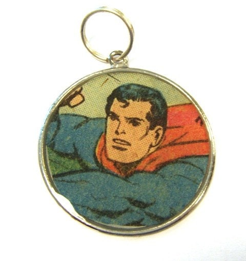 Superman Necklace on Superman Keychain Or Pendant Necklace By Ursulaandolive On Etsy