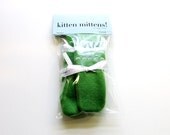 Kitten Mittens in GREEN - buy them here