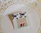 White Skull and Crossbones Stud Earrings
