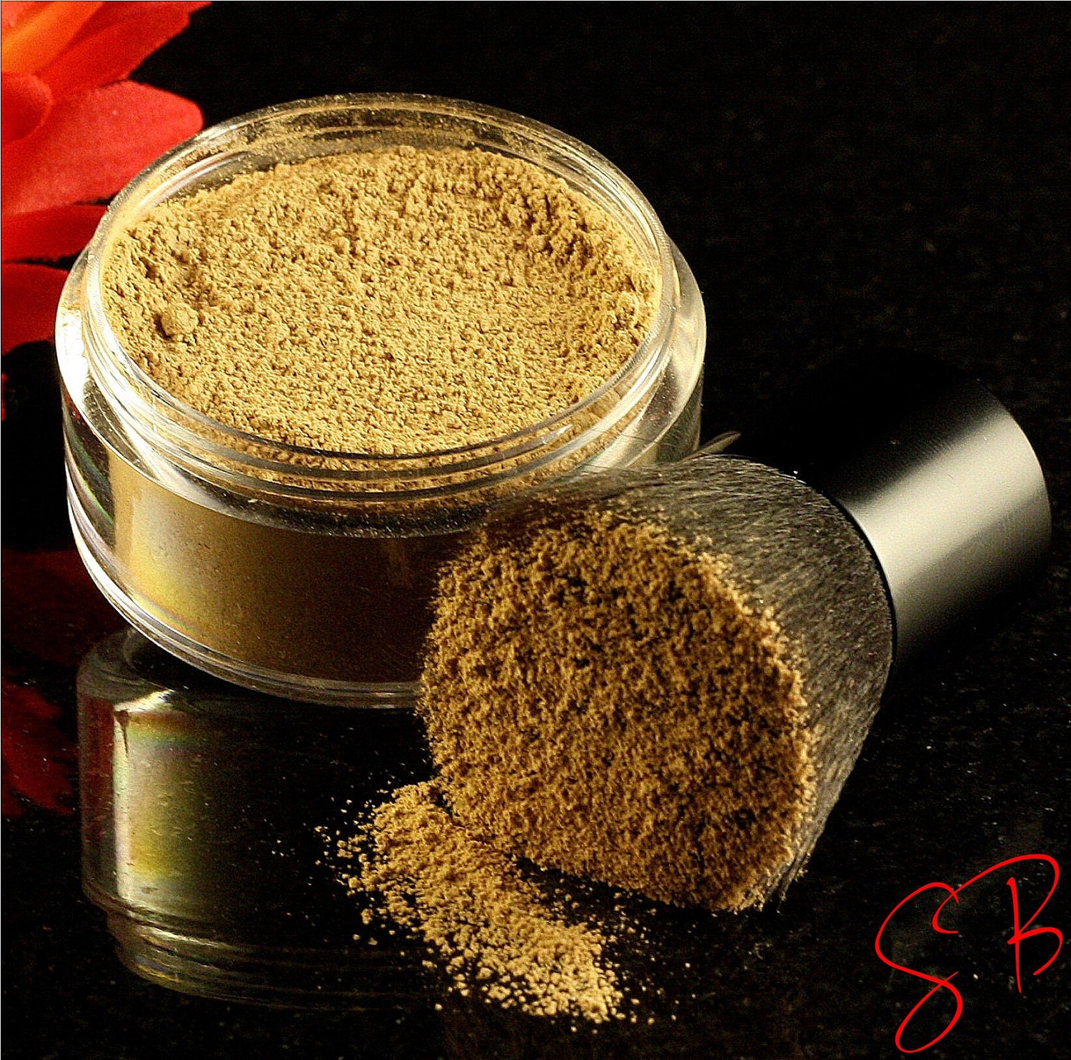 Medium Light Warm (Golden/Yellow tones) Large 30g Mineral foundation makeup Full size powder