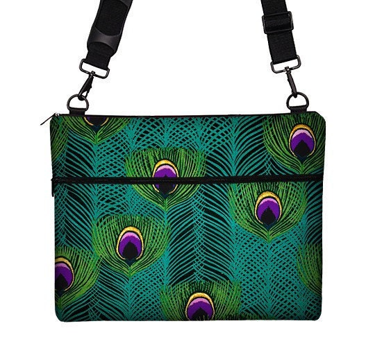 Laptop Bag Sleeve Case Peacock Feather teal purple black - Many Sizes: 15, 17 PC / 13, 15 ,17 MacBook Pro / 13 Air / 13, 15 Retina