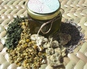 Organic Herbal cradle cap oil mullein lavender comfrey camomile
