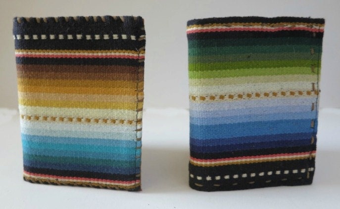 The Serape Leather Wallet for Men in teal