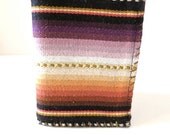 The Serape Leather Wallet Unisex in Pink