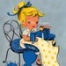 A Little Girl Dressmaking Vintage Digital Download Printable Images (135)