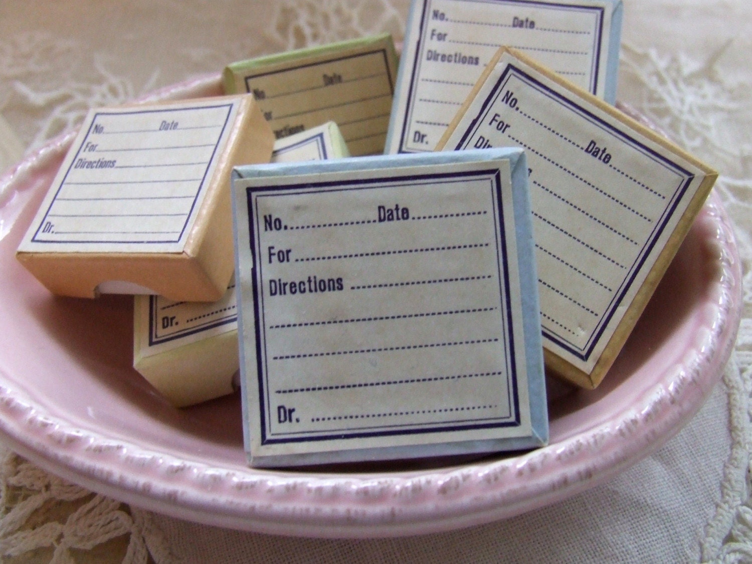 Vintage Prescription Boxes (package of 2)