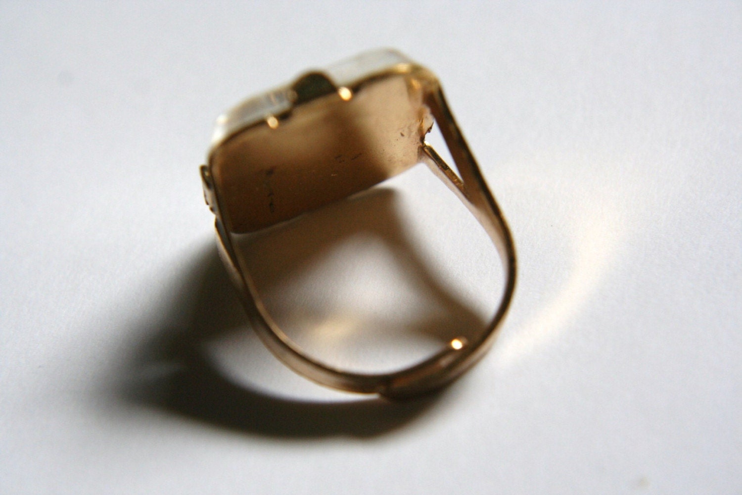 Vintage Flicker Ring Unknown Character Adjustable