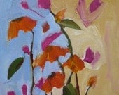 original painting abstract flowers