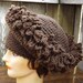 Crochet Hat Women Hat - LINDA Womens Fringe Hat in Brown - Mad Hatter Hat
