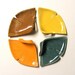 Pretty Ginkgo Plates, Set of Four
