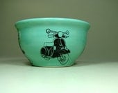 small bowl vespa (blue green) - Made to Order/ Pick Your Colour