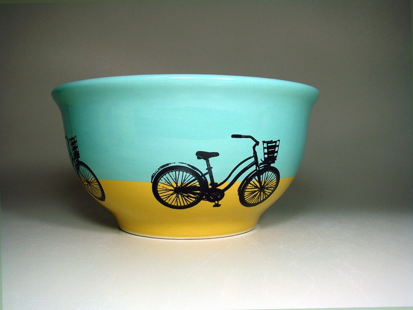 large bowl speedy delivery (lemon butter/blue green)  - Made to Order