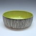 SUPER SALE Modern porcelain bowl GREEN black white