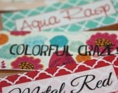 90 Custom Printed Fabric Labels REORDER ONLY or your own finished artwork