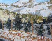 Truckee Snowscape painting by Andrew Daniel