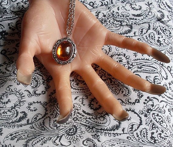 Gothic Orange Stunning Cabochon Pendant