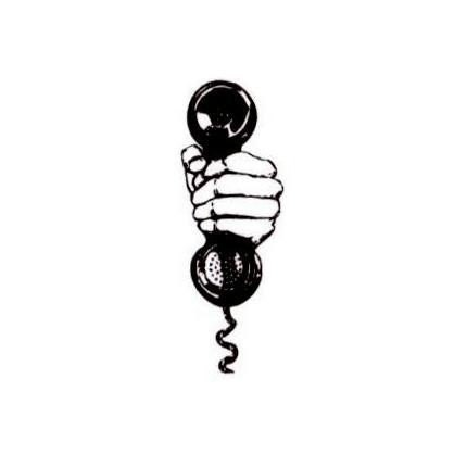 CALL ME - Phone Receiver Unmounted rubber stamp No.15