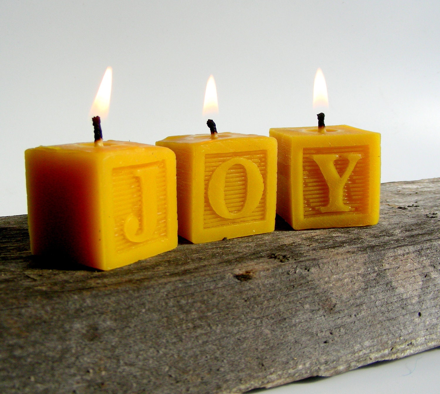 Mini Alphabet Block Votive Candles - 8 blocks
