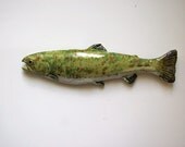 Ceramic art trout decorative fish wall hanging