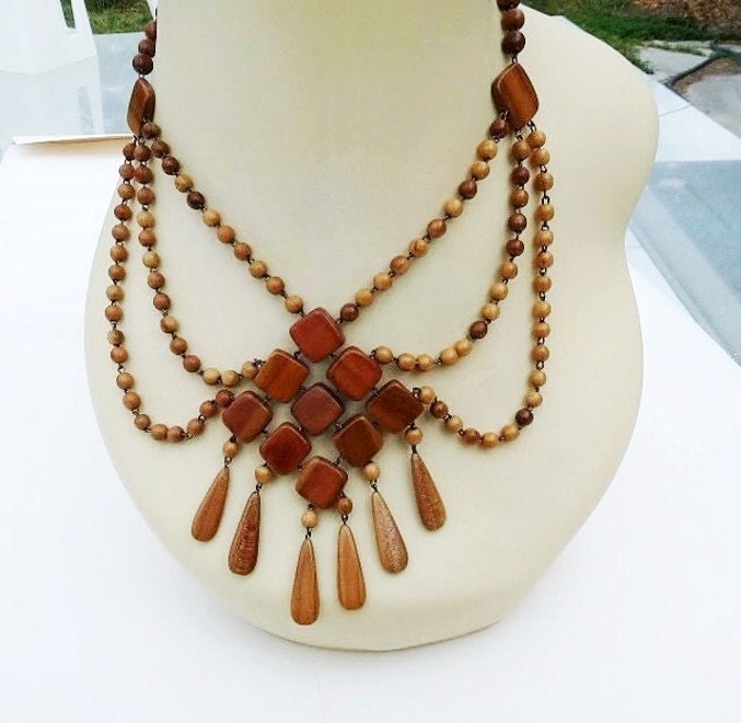 Juniper Wooden Necklace Folk Nature