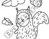 Squirrel Embroidery Pattern
