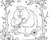 Beaver Hand Embroidery Pattern