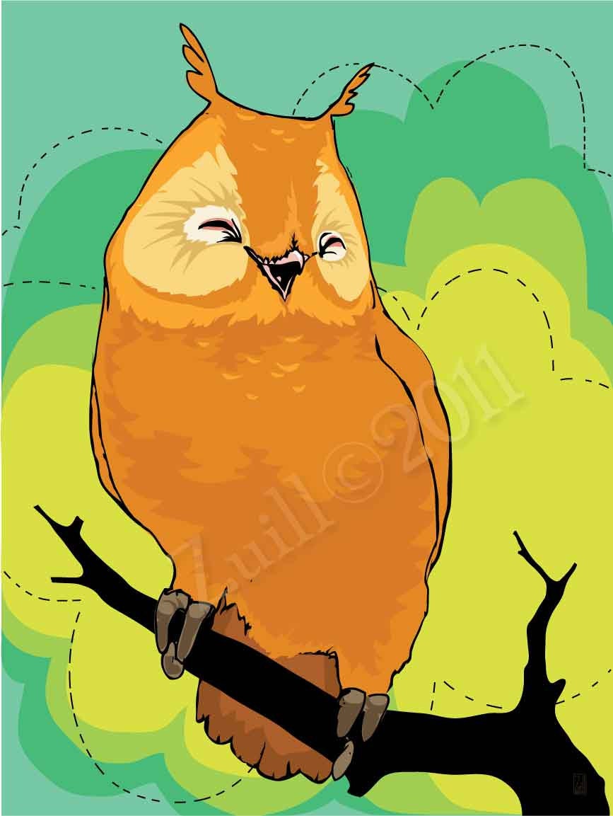 Laughting Owl fine art print