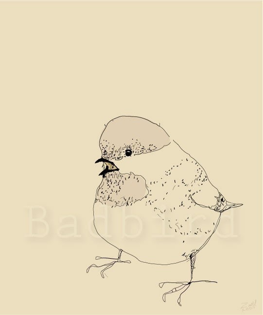 Chickadee fine art bird print