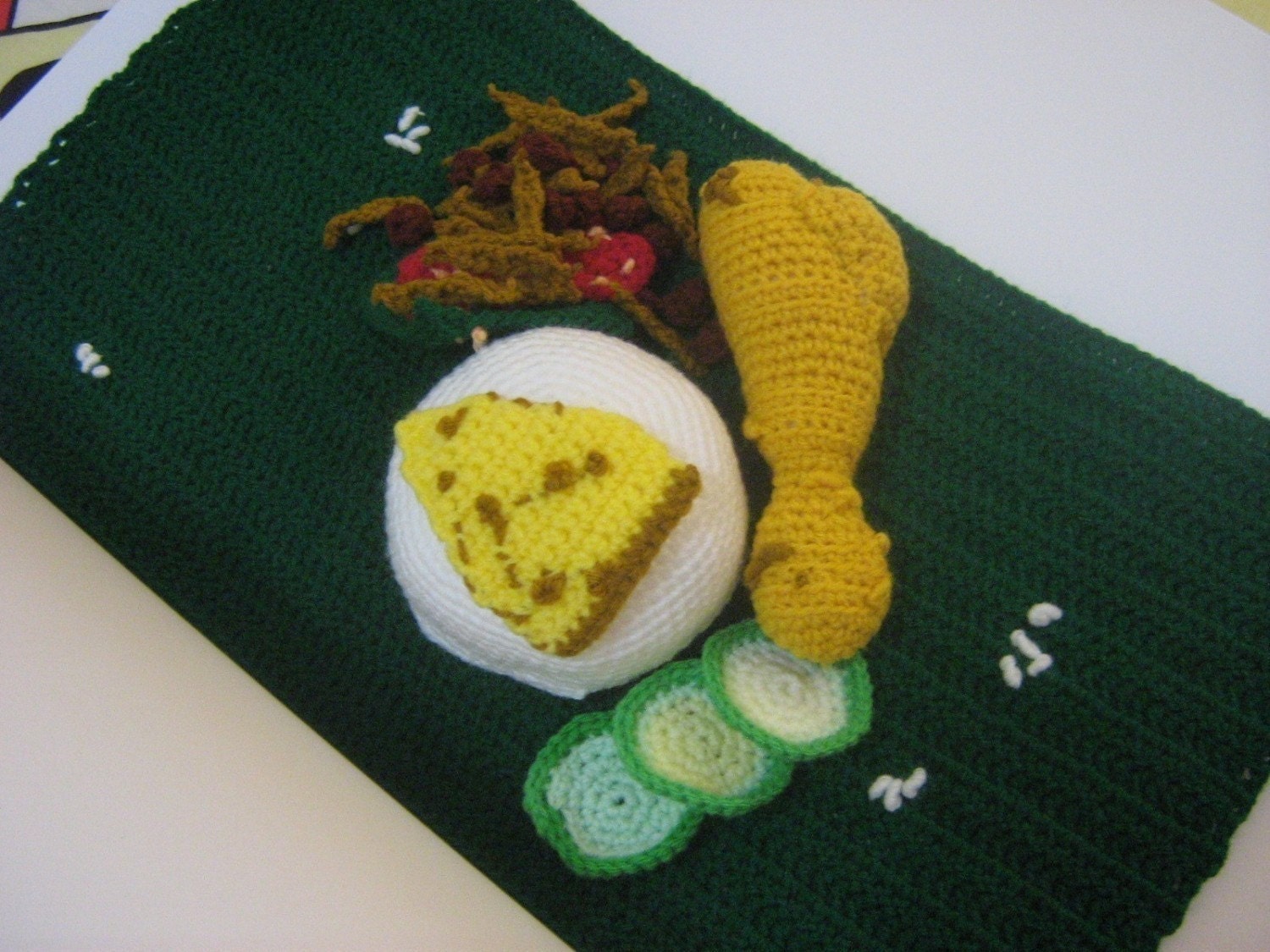 Crochet Food Pattern Rice Set Crochet Pattern PDF Instant Download Nasi Lemak (Coconut Rice Set Meal)