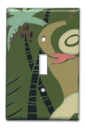 Dance Papi Dance 1950's Vintage Wallpaper Switch Plate