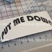 Bathroom Put ME Down FUNNY toilet seat Sticker