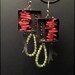 E1215  boxlets - peridot & coral