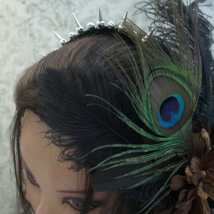Raq On metal spike headpiece - 7 spikes