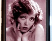 Cutesy Pinup Roaring 20s Jazz Age Pin Up Flapper Cigarette ID Case Business Card Holder Wallet