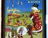 Whimsical Animals in a Circus Scene Cigarette Case or Business Card Case Wallet
