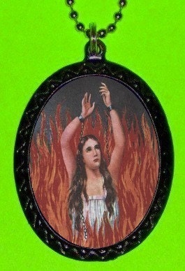 Anima Sola Diy Necklace Purgatory Hell Catholic Guilt Goth Surreal Weird Bizarre Style 2
