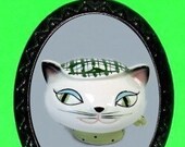 Cool Hep Cat Mod Kitty Cat Retro DIY Necklace  Fifties Design Necklace and Pendant