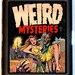 Weird Mysteries Comic Pop Art Fifties strange Cool Retro Style Black Metal Cigarette of ID card or Wallet or Ipod Nano and Earbuds Holder Case