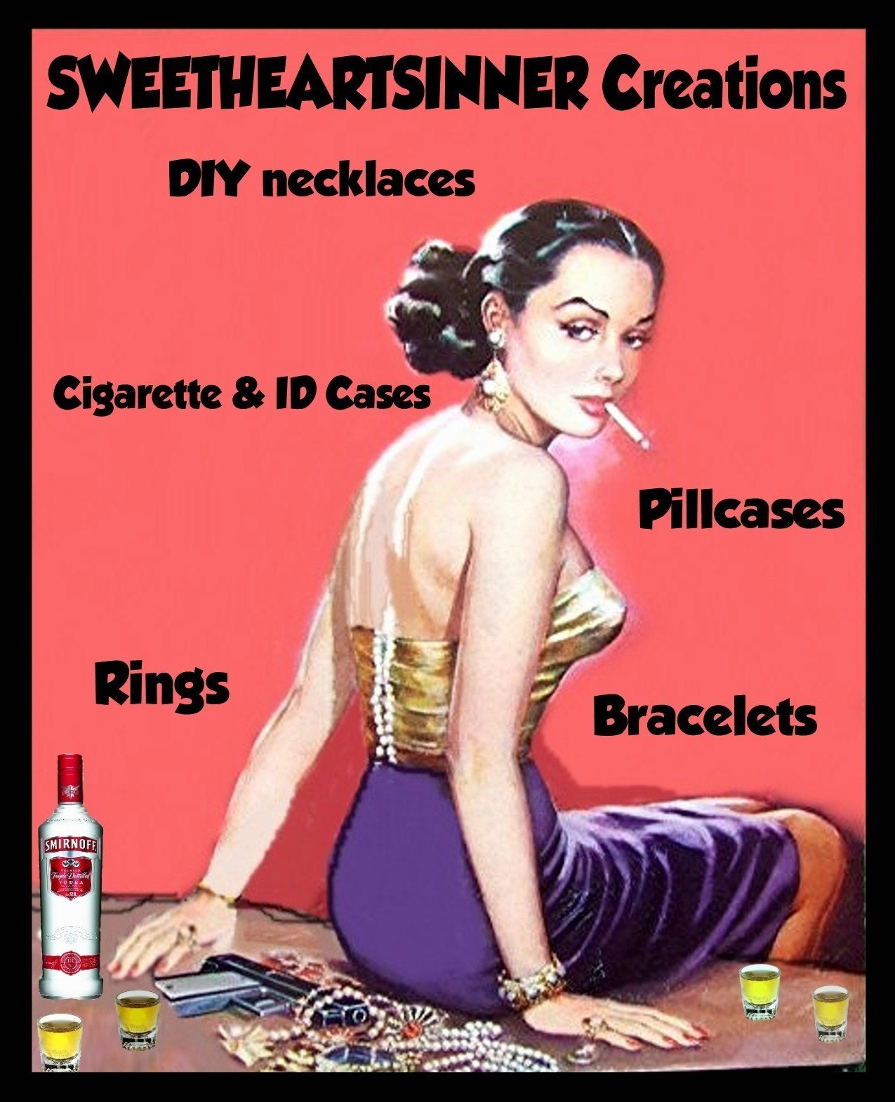 Sexy Pinup Flapper Classic Classy Sexy Turban Pill box Pillbox Case Holder for Vitamins Drugs Birth Control