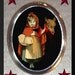 Little Red Riding Hood Slays the Big bad Wolf with an Axe and holds his bloody Head Victorian Silver Plated Brooch Pin