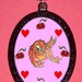 Tattoo Swallows Red hearts and Cherries pendant necklace Punk Rock Cute design  InkedEtsy