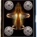 Wiccan Wicca Inspired Wiccan Pentagram Goddess Black Metal Cigarette or ID or Business or ID Case Wallet